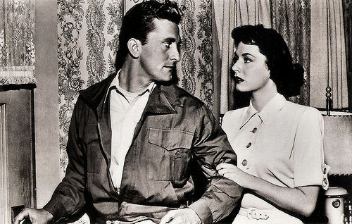 Kirk Douglas and Ruth Roman in Champion (1949)