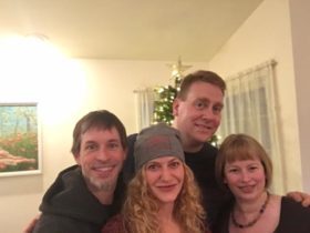 Glenn and I, Mike and Loree on Thanksgiving