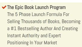EPIC BOOK LAUNCH PROGRAM https://goo.gl/Ty8T1h