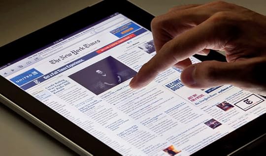 Online headlines on mobile device