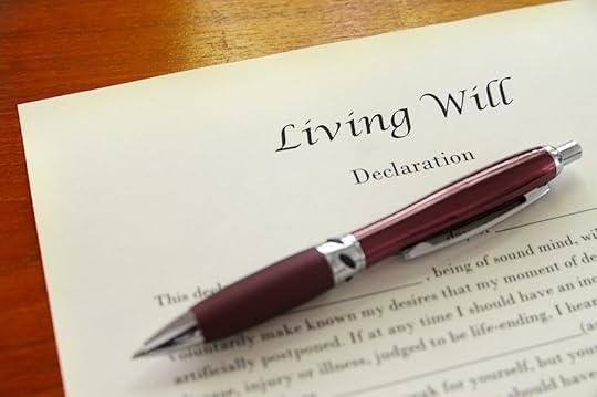 9583977 - a living will document closeup with pen