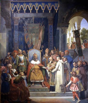 Charlemagne and Alcuin
