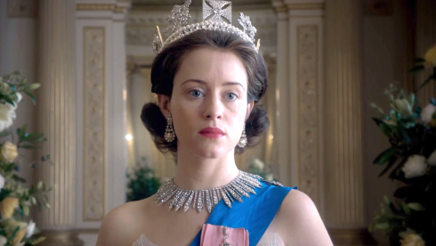 THE CROWN--in which power carries a handbag and waves funny.