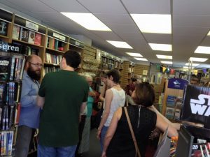Then back to Cardiff to greet a full shop at Wellfield Books.
