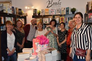 A gathering of librarians at Octavo's Book Cafe