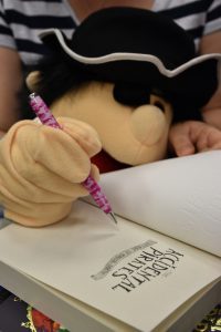 Pirate Pete signs his first book in Carmarthen Waterstones