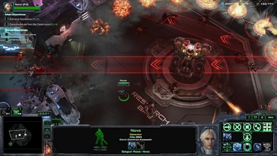 A boss fight in StarCraft II's Nova Covert Ops DLC