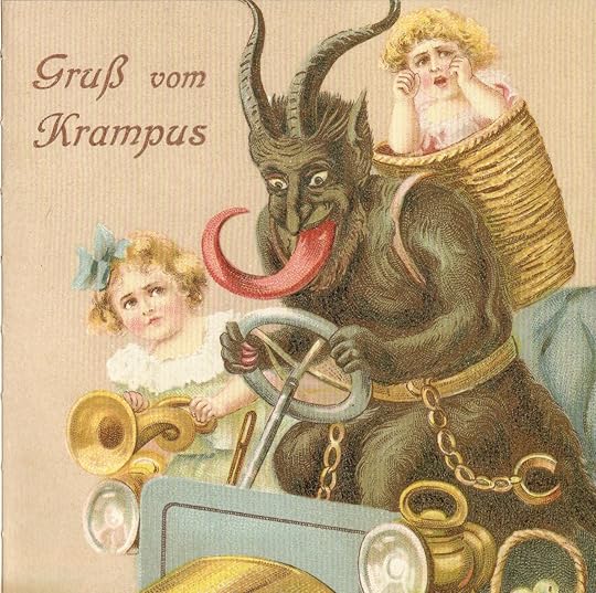 A Krampus Christmas card (via Tea Tree Gully Library)