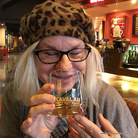 Carole Terwilliger Meyers tasting at Kavalan Whisky distillery in Yilan, Taiwan