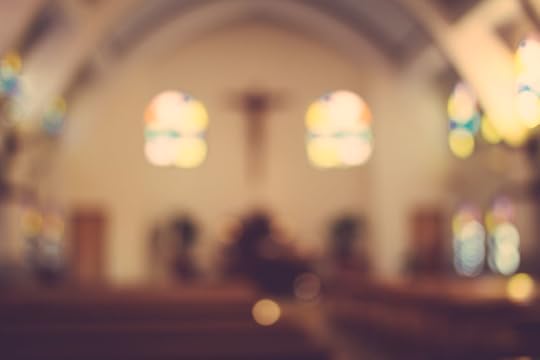 39087939 - church interior blur abstract background