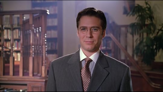 Wesley looks smug and is somehow dressed even more conservatively than Giles was in season one.
