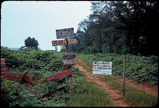 William Christenberry, Signs in Landscape, near Marion, Alabama, 1975