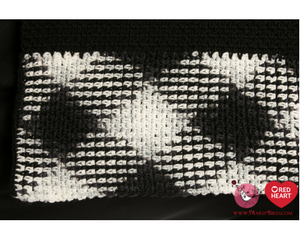 Planned Pooling Argyle Poncho-My First with Marly Bird and Red Heart Yarns