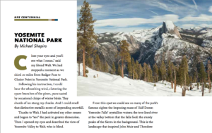 Yosemite essay by Michael Shapiro in Alaska Beyond