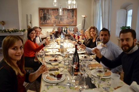 Deltetto and Grasso families celebrating together at the Deltetto home on Christmas Day 2015. 