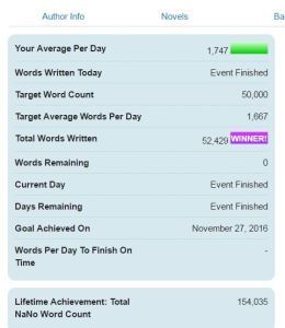 Word Tracker NaNo