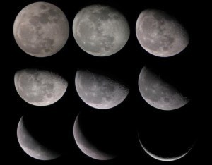 Waning moon phases