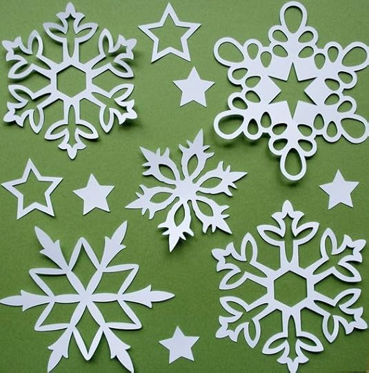 paper snowflakes: 