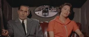 Tyrone Power and Ava Gardner as Jake Barnes and Lady Brett Ashley in the movie version of 