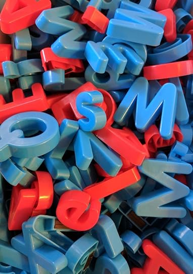 Detail of a Bin of Magnetic Letters
