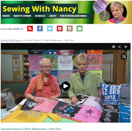 Second Chance T-Shirt Gifts by Mary Mulari on Sewing With Nancy - Nancy Zieman - Recycle T-Shirts - T-shirt Quilts