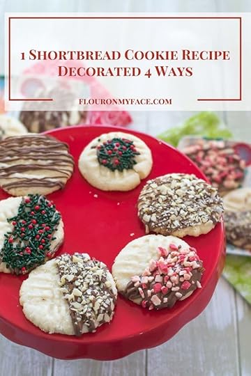 Easy Chocolate Dipped Shortbread Cookies via flouronmyface.com