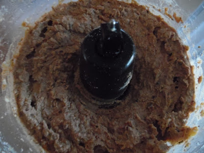 Photo of hummus being processed