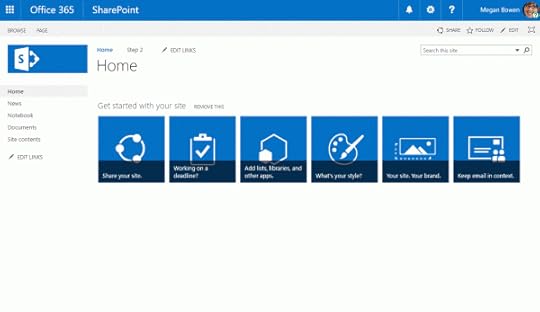 Screenshot of home
