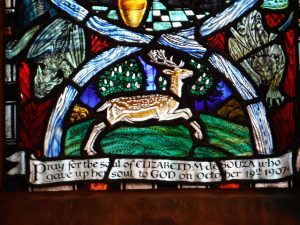 Detail of a window in Shrewsbury Catholic Cathedral 