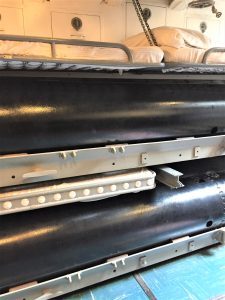 Berths - sandwiched between torpedoes! USS Bowfin, Pearl Harbor (Photo: Sarah Sundin, 7 Nov 2016)