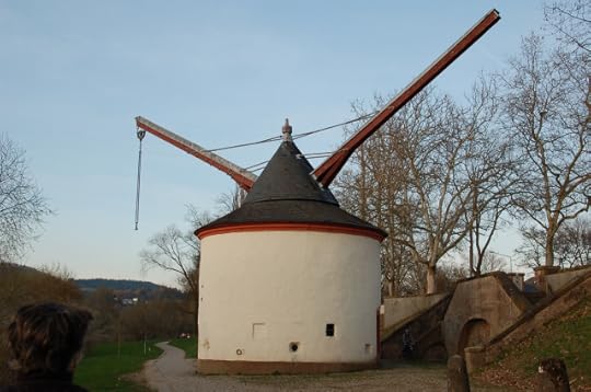medieval crane, Trier, Germany