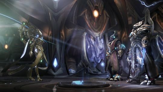 Karax and Artanis encounter Grand Preserver Rohana in StarCraft II: Legacy of the Void