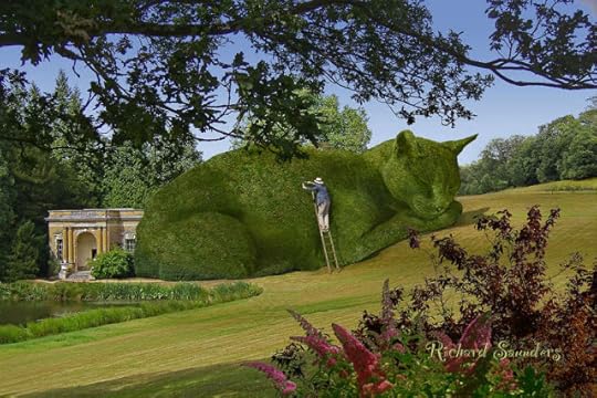Topiary Cats by Richard Saunders