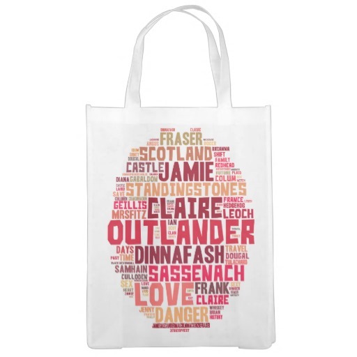 Outlander Words in Color Grocery Bag