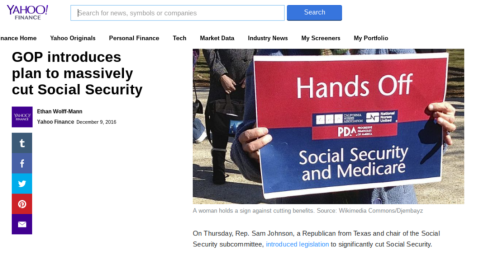 GOP introduces plan to massively cut Social Security