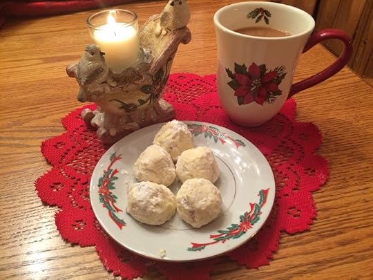 The first cookies I make each year--Mama's snowballs.