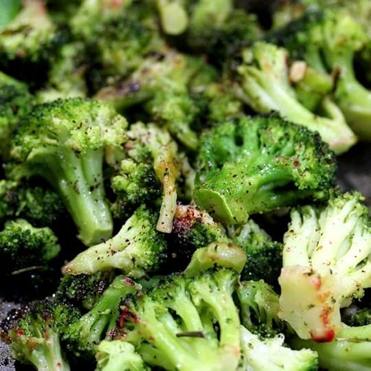 Roasted Broccoli with Garlic and Lime