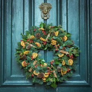 Sadly, not my wreath. Or my door. 