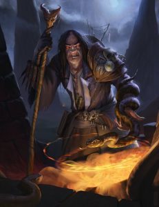 Warlock of Stone Wasteland Artwork by Akim Kaliberda