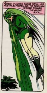 green-flamey