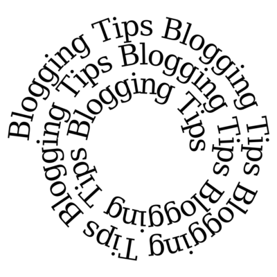 Blogging tips