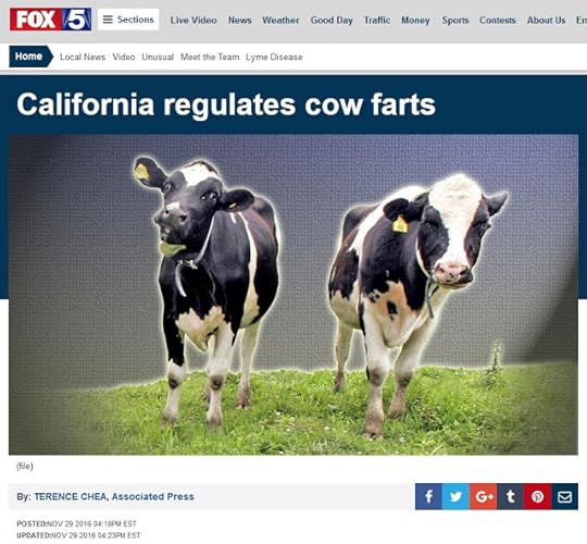 Calfornia Regulates Cow Farts
