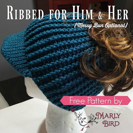 Free Crochet Messy Bun Hat Pattern by Marly Bird