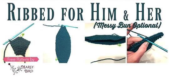 The Perfect Brim for a Free Crochet Messy Bun Hat Pattern by Marly Bird
