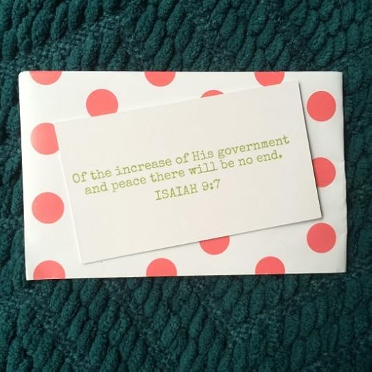 Isaiah 9:7 card - from the Illustrated Faith Tis the Season kit