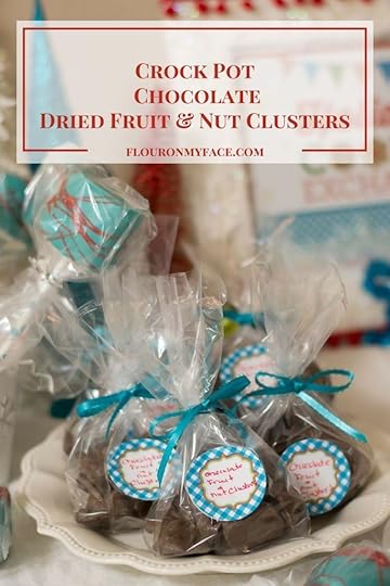 Homemade Christmas Candy Recipe: Crock Pot Chocolate Dried Fruit-Nut Clusters via flouronmyface