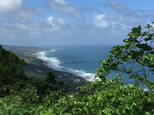 Inspiration for writing is lovely views - West coast of Barbados views over the Atlantic Ocean for writers inspiration