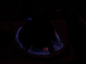 Christmas pudding and whisky