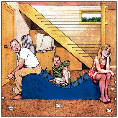 Illustration for Modern Love column by Lori Jakiela 