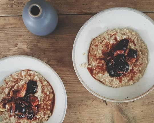 Steel Cut Oats with Orange-Stewed Figs